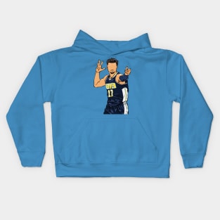 Jamal Murray Blue Arrow Celebration Kids Hoodie